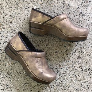 Dansko Gold Clogs
